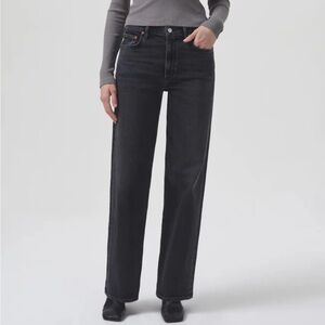 AGOLDE❣️Harper Mid Rise Straight Jean black